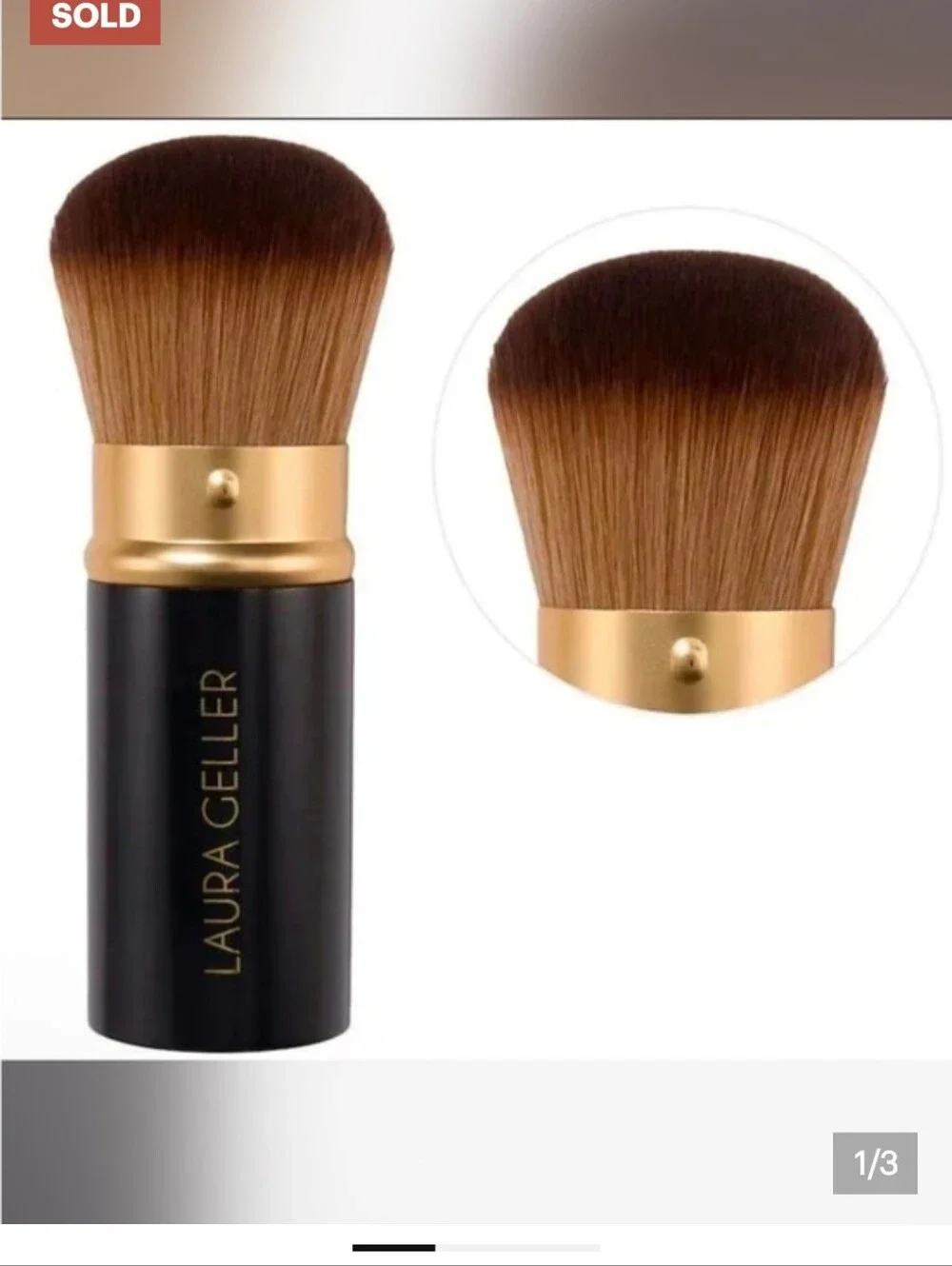 Laura Geller Retractable Airbrush Kabuki Brush - Black